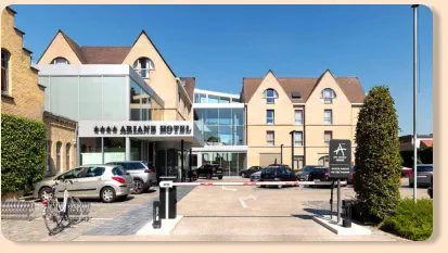 The Ariane Hotel with private parking for guests